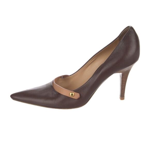 Louis Vuitton Brown Leather Pumps - Picture 3 of 5